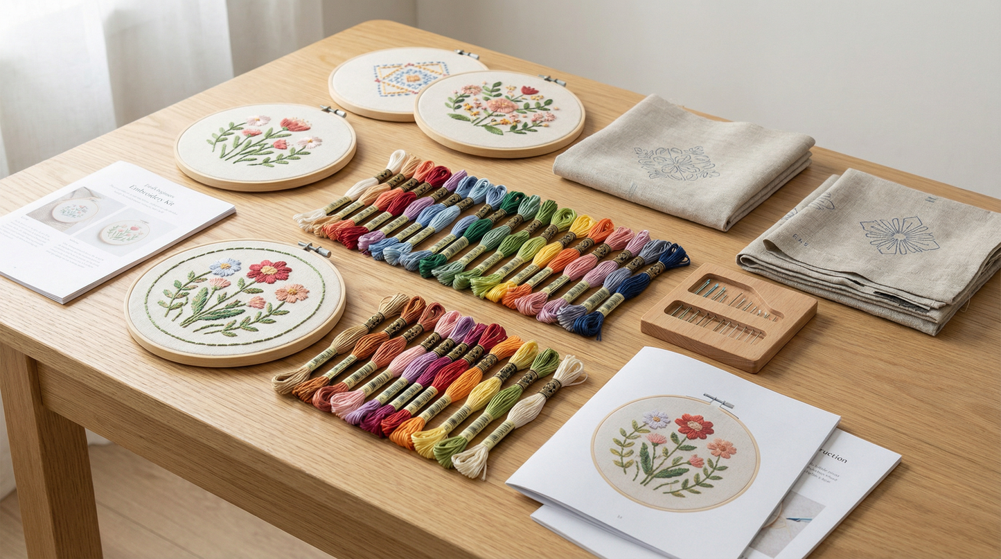 ערכת רקמה ב־4 רמות